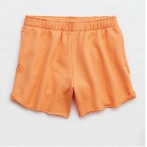 Aerie Neon Orange high-waisted beach shorts  size XL